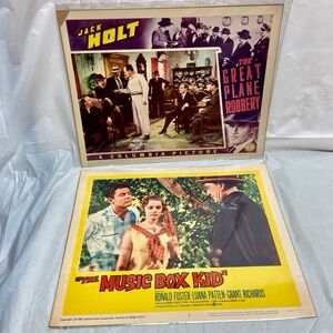 The Great Plane Robbery (1940) and The Music Box Kid (1960) Movie Posters